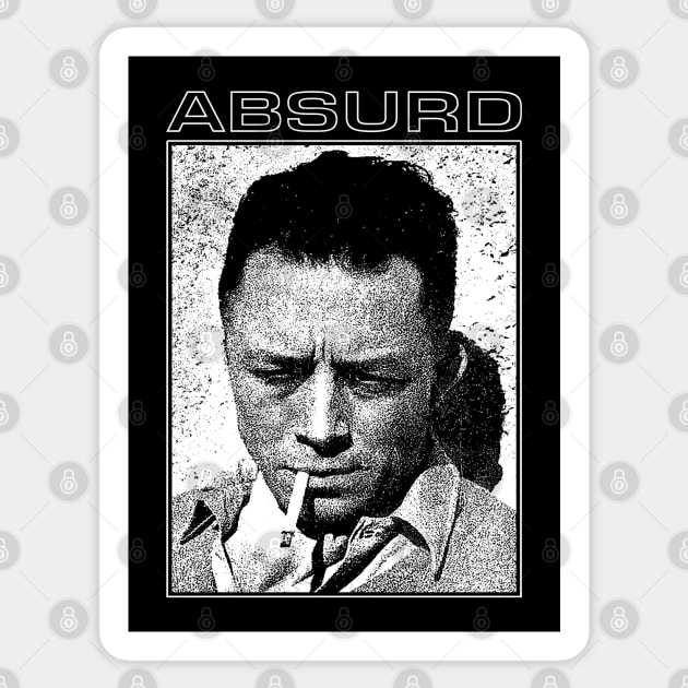 Albert Camus - The Absurd Sticker by fuzzdevil